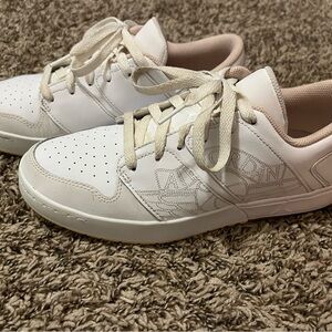 Jordan 1 Retro Nu Golf Shoes - White/Washes Coral